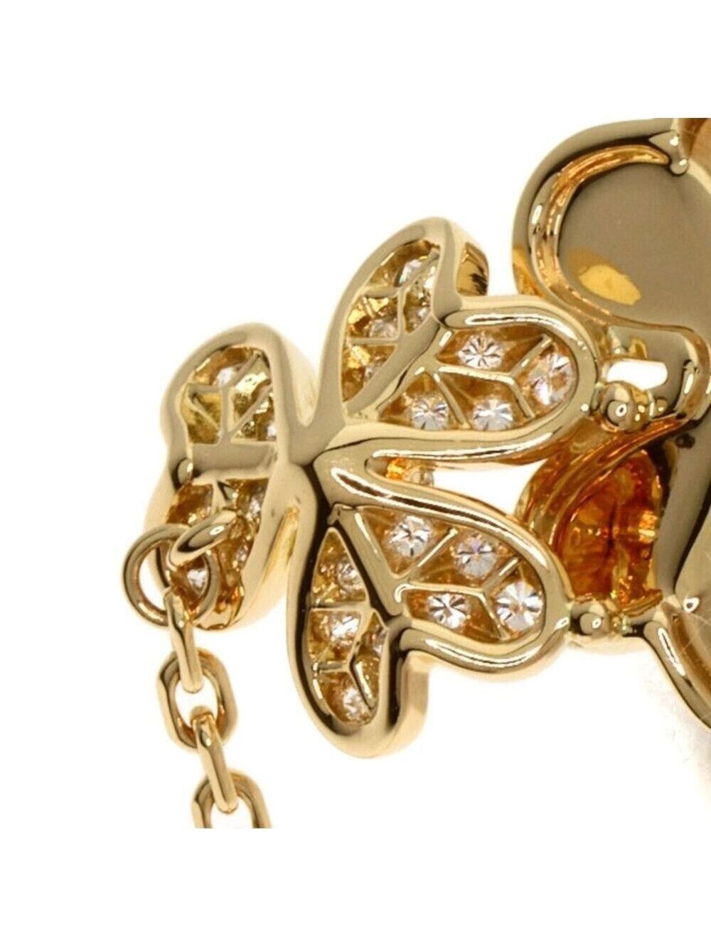 FRIVOLE 5 Flower Bracelet 18K Gold Plated 925 Sterling Silver - Picture 3 of 4